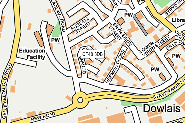 CF48 3DB map - OS OpenMap – Local (Ordnance Survey)