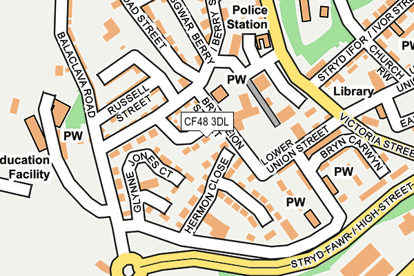 CF48 3DL map - OS OpenMap – Local (Ordnance Survey)