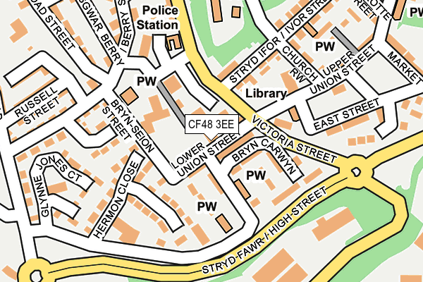 CF48 3EE map - OS OpenMap – Local (Ordnance Survey)