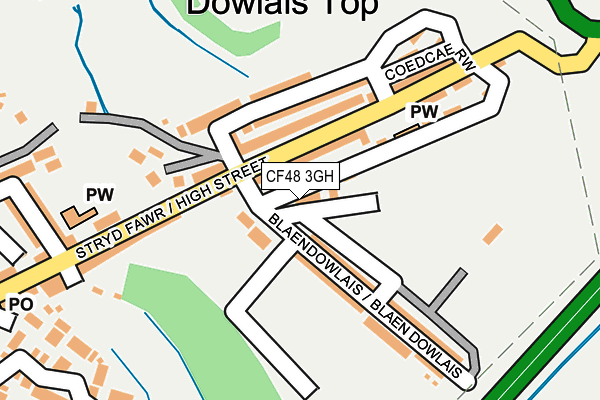 CF48 3GH map - OS OpenMap – Local (Ordnance Survey)