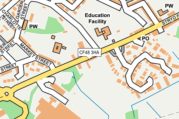 CF48 3HA map - OS OpenMap – Local (Ordnance Survey)