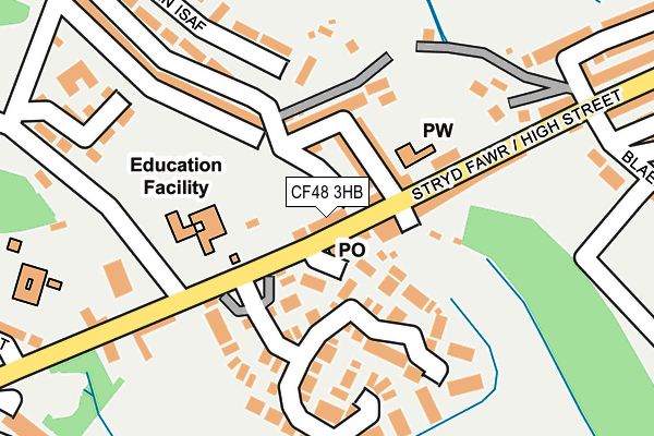 CF48 3HB map - OS OpenMap – Local (Ordnance Survey)