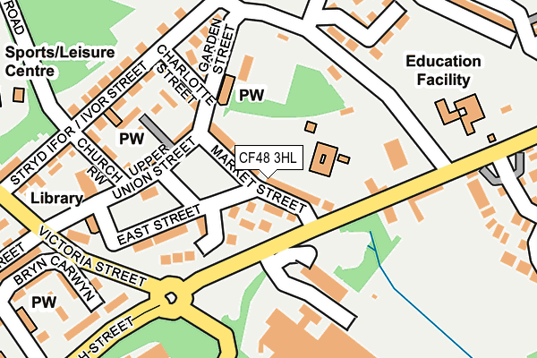 CF48 3HL map - OS OpenMap – Local (Ordnance Survey)