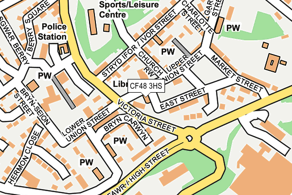 CF48 3HS map - OS OpenMap – Local (Ordnance Survey)