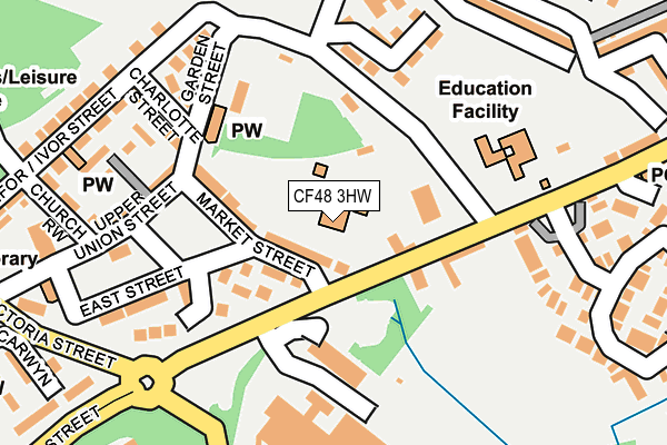 CF48 3HW map - OS OpenMap – Local (Ordnance Survey)