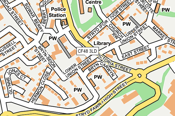 CF48 3LD map - OS OpenMap – Local (Ordnance Survey)