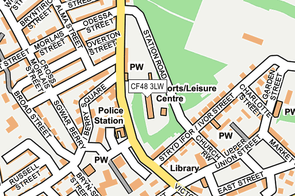 CF48 3LW map - OS OpenMap – Local (Ordnance Survey)