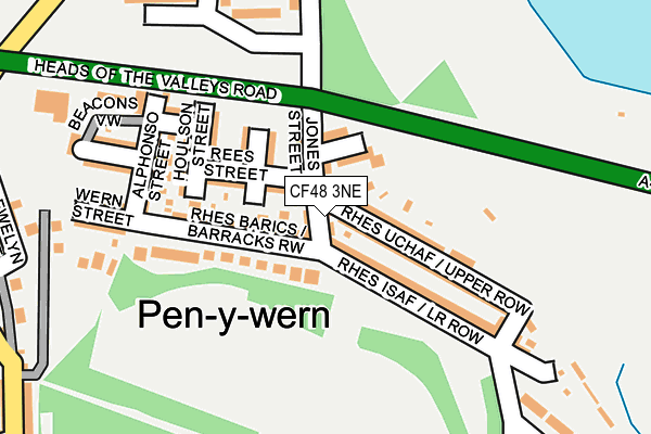 CF48 3NE map - OS OpenMap – Local (Ordnance Survey)