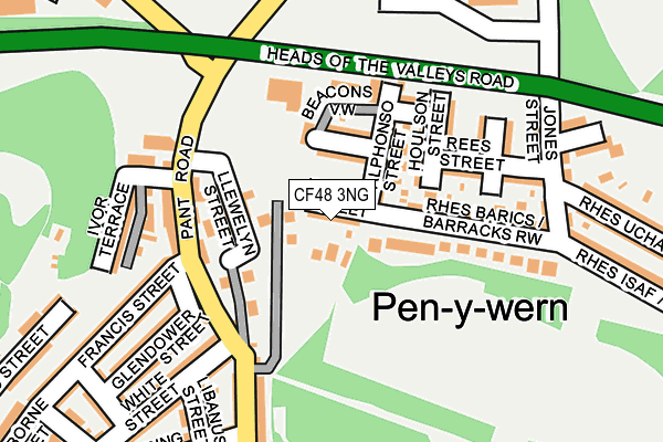 CF48 3NG map - OS OpenMap – Local (Ordnance Survey)