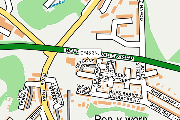 CF48 3NJ map - OS OpenMap – Local (Ordnance Survey)