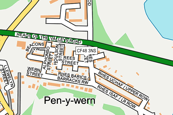 CF48 3NS map - OS OpenMap – Local (Ordnance Survey)