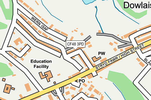 CF48 3PD map - OS OpenMap – Local (Ordnance Survey)