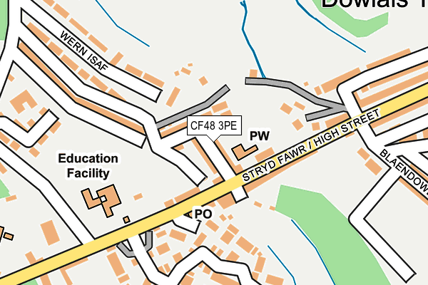 CF48 3PE map - OS OpenMap – Local (Ordnance Survey)