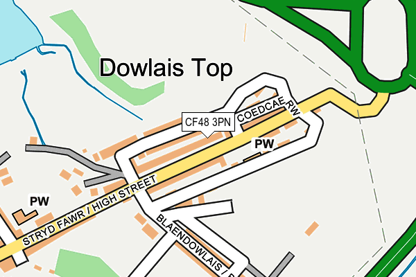 CF48 3PN map - OS OpenMap – Local (Ordnance Survey)