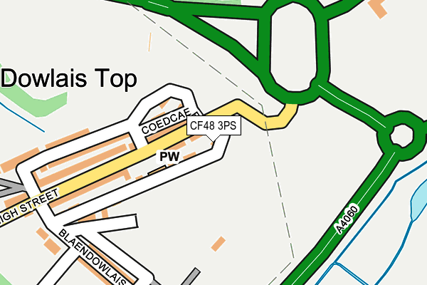 CF48 3PS map - OS OpenMap – Local (Ordnance Survey)