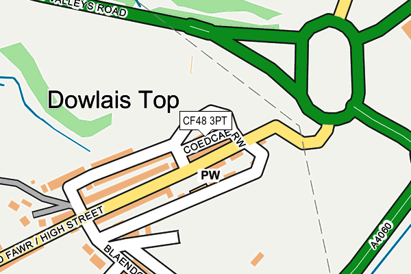 CF48 3PT map - OS OpenMap – Local (Ordnance Survey)