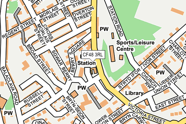 CF48 3RL map - OS OpenMap – Local (Ordnance Survey)