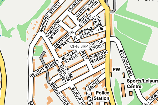 CF48 3RP map - OS OpenMap – Local (Ordnance Survey)