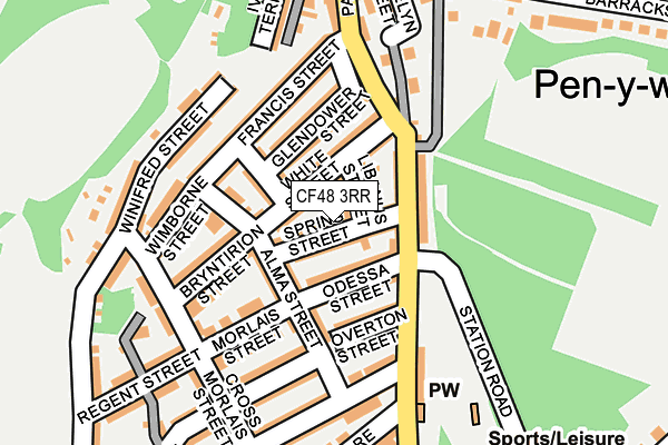 CF48 3RR map - OS OpenMap – Local (Ordnance Survey)