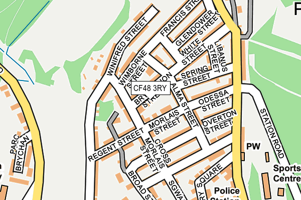 CF48 3RY map - OS OpenMap – Local (Ordnance Survey)