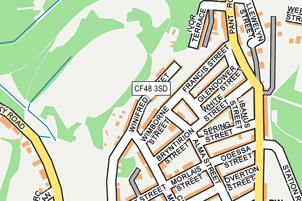 CF48 3SD map - OS OpenMap – Local (Ordnance Survey)