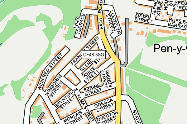 CF48 3SG map - OS OpenMap – Local (Ordnance Survey)