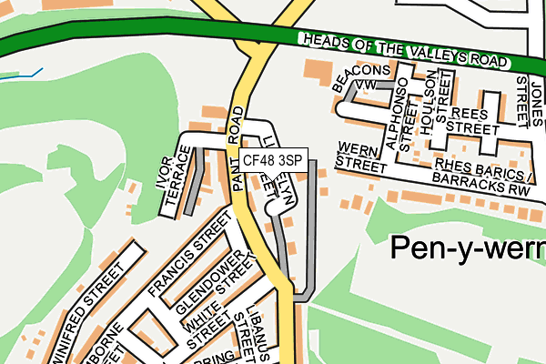 CF48 3SP map - OS OpenMap – Local (Ordnance Survey)