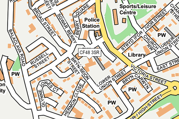 CF48 3SR map - OS OpenMap – Local (Ordnance Survey)