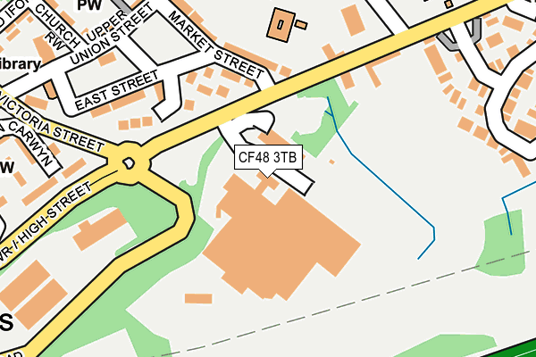 CF48 3TB map - OS OpenMap – Local (Ordnance Survey)