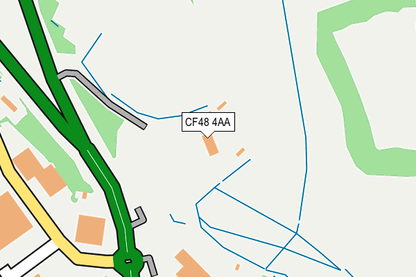 CF48 4AA map - OS OpenMap – Local (Ordnance Survey)