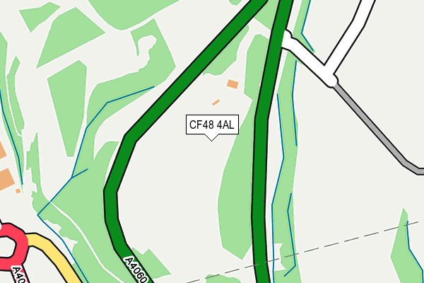 CF48 4AL map - OS OpenMap – Local (Ordnance Survey)