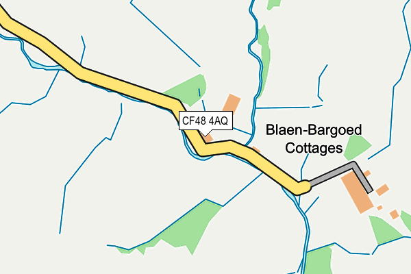 CF48 4AQ map - OS OpenMap – Local (Ordnance Survey)