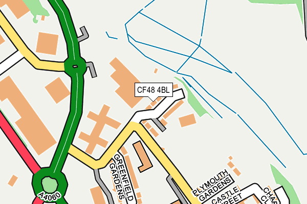 CF48 4BL map - OS OpenMap – Local (Ordnance Survey)