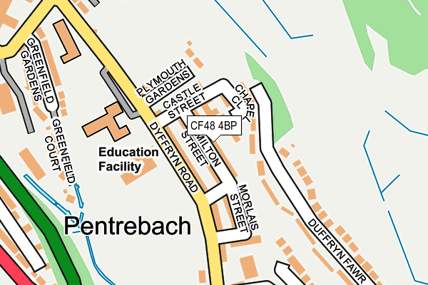 CF48 4BP map - OS OpenMap – Local (Ordnance Survey)