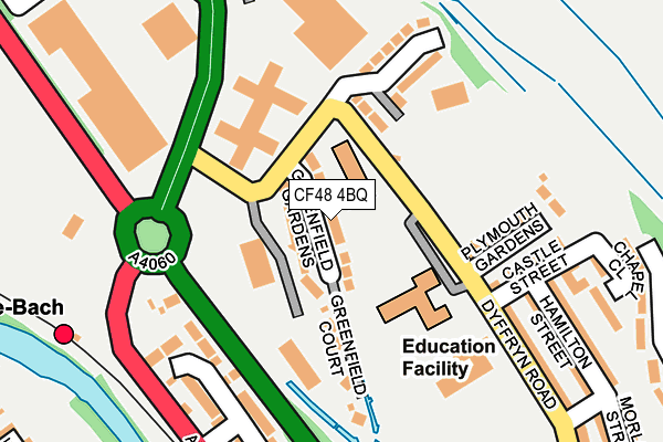 CF48 4BQ map - OS OpenMap – Local (Ordnance Survey)