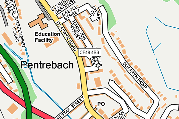 CF48 4BS map - OS OpenMap – Local (Ordnance Survey)