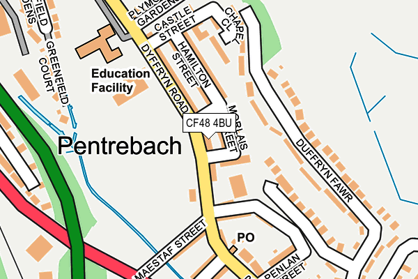 CF48 4BU map - OS OpenMap – Local (Ordnance Survey)