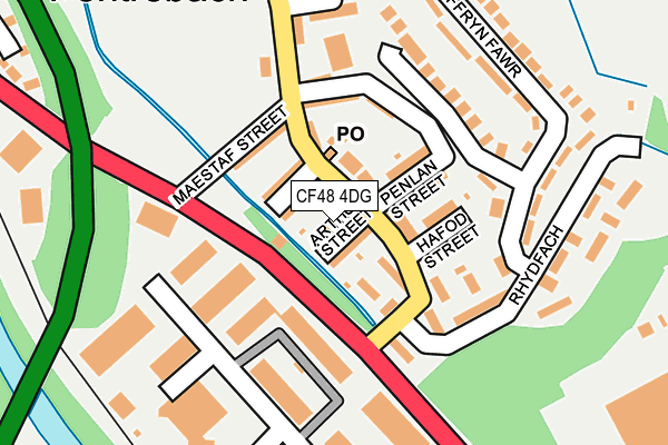 CF48 4DG map - OS OpenMap – Local (Ordnance Survey)