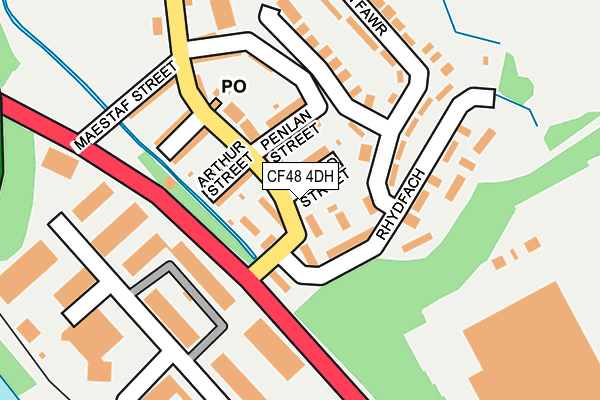 CF48 4DH map - OS OpenMap – Local (Ordnance Survey)