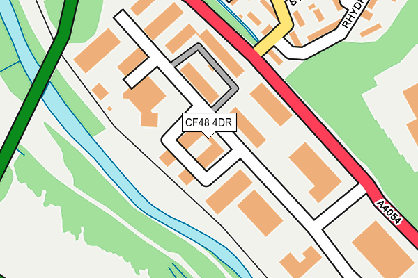 CF48 4DR map - OS OpenMap – Local (Ordnance Survey)