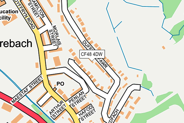 CF48 4DW map - OS OpenMap – Local (Ordnance Survey)