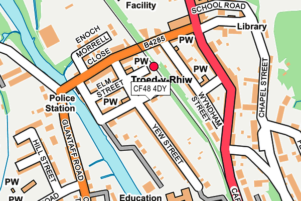 CF48 4DY map - OS OpenMap – Local (Ordnance Survey)