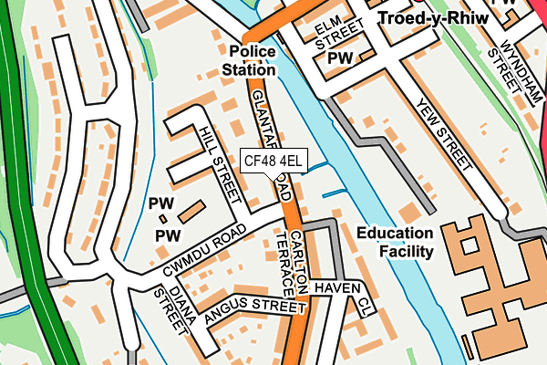 CF48 4EL map - OS OpenMap – Local (Ordnance Survey)