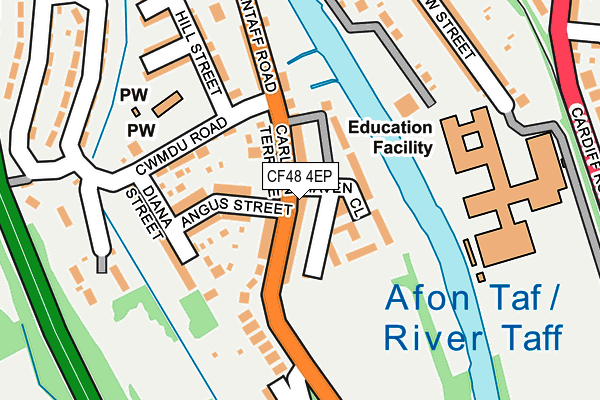 CF48 4EP map - OS OpenMap – Local (Ordnance Survey)