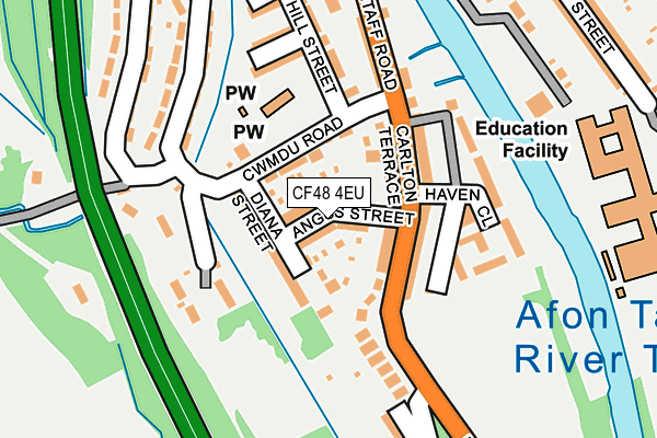 CF48 4EU map - OS OpenMap – Local (Ordnance Survey)