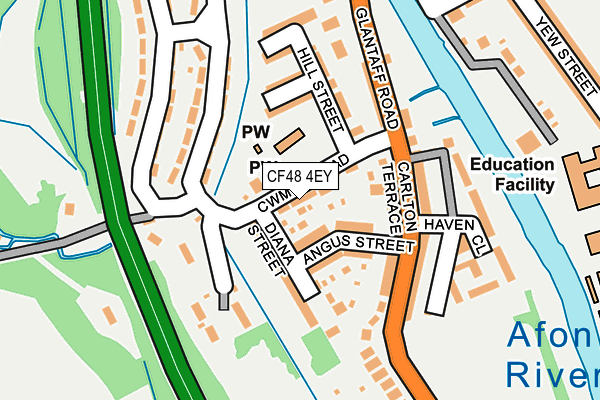 CF48 4EY map - OS OpenMap – Local (Ordnance Survey)