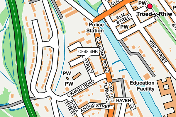 CF48 4HB map - OS OpenMap – Local (Ordnance Survey)