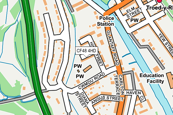 CF48 4HD map - OS OpenMap – Local (Ordnance Survey)