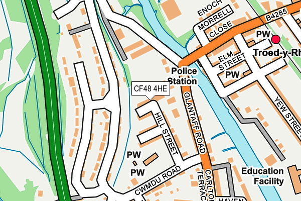 CF48 4HE map - OS OpenMap – Local (Ordnance Survey)