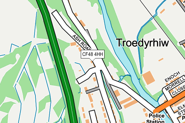 CF48 4HH map - OS OpenMap – Local (Ordnance Survey)